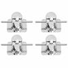 4PCS Cross Bit Bollard 316 Stainless Steel Boat Post Cross Deck Single Cross Bollard Mooring Cleat Bitt for Marine Yacht