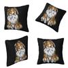 Sheltie Dog Square Pillowcase Cushion Cover Comfort Pillow Case Throw Pillow Cover for Home Bedroom Car