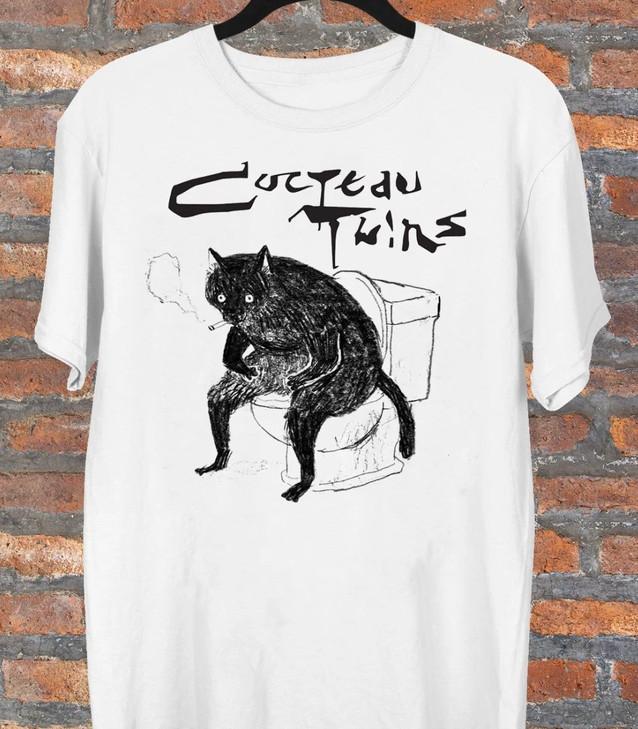 Vintage Cocteau Twins Funny Cat T-Shirt Men Women All Size S to 5XL SA014