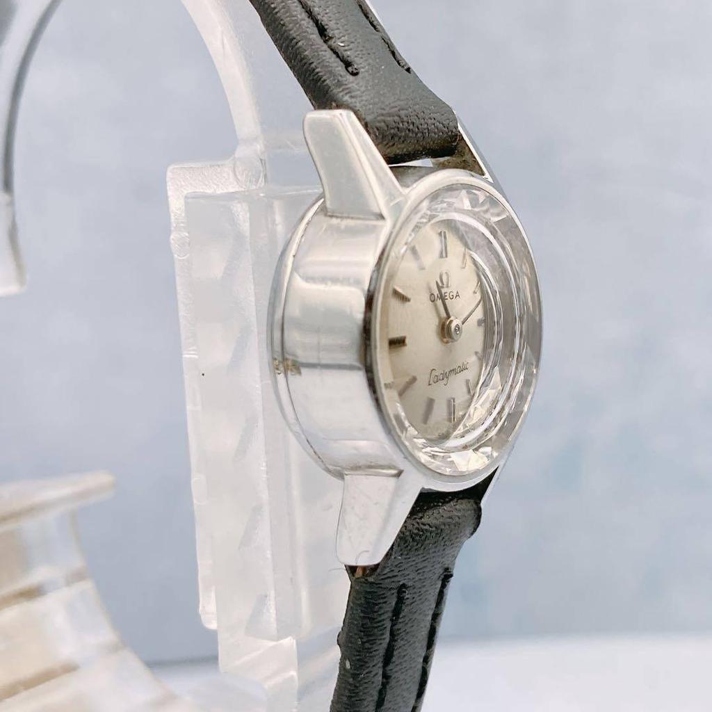Б/У [Рабочий экземпляр] OMEGA Ladymatic Часы с ручным заводом Граненое стекло Новый ремешок Omega Ручные часы Ladymatic Винтаж