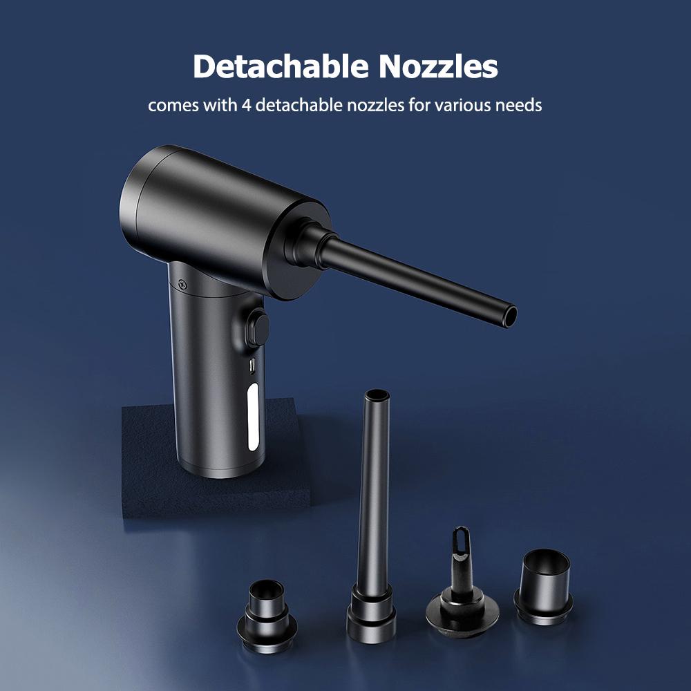 Geevorks Многофункциональная беспроводная электрическая воздушная тряпка и воздушный насос 2-в-1 для выдувания пыли с