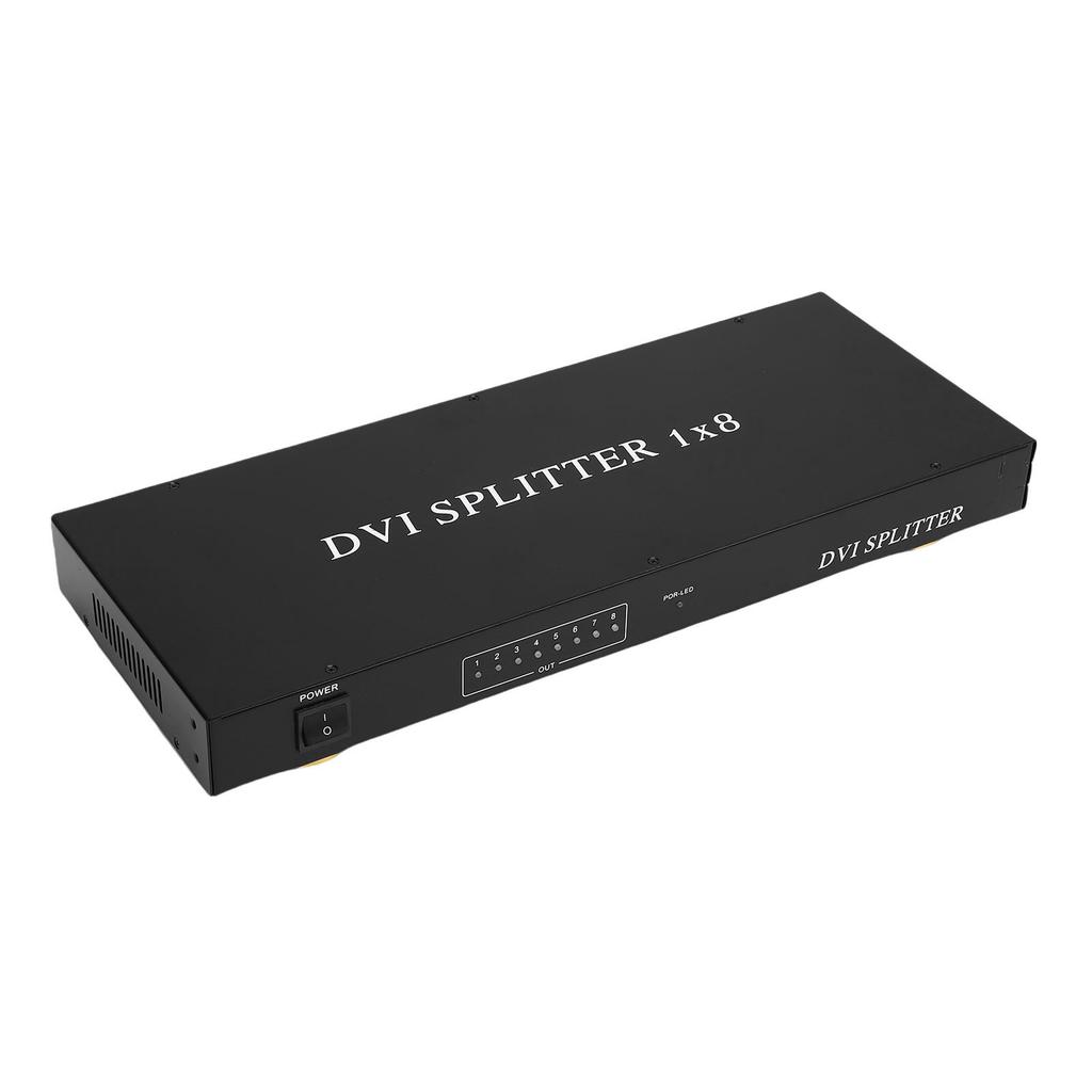 8-портовый DVI-разветвитель 1 в 8 DVI 1.3 Видеоразветвитель 4K 30 Гц Система управления EDID Plug and Play для конференций