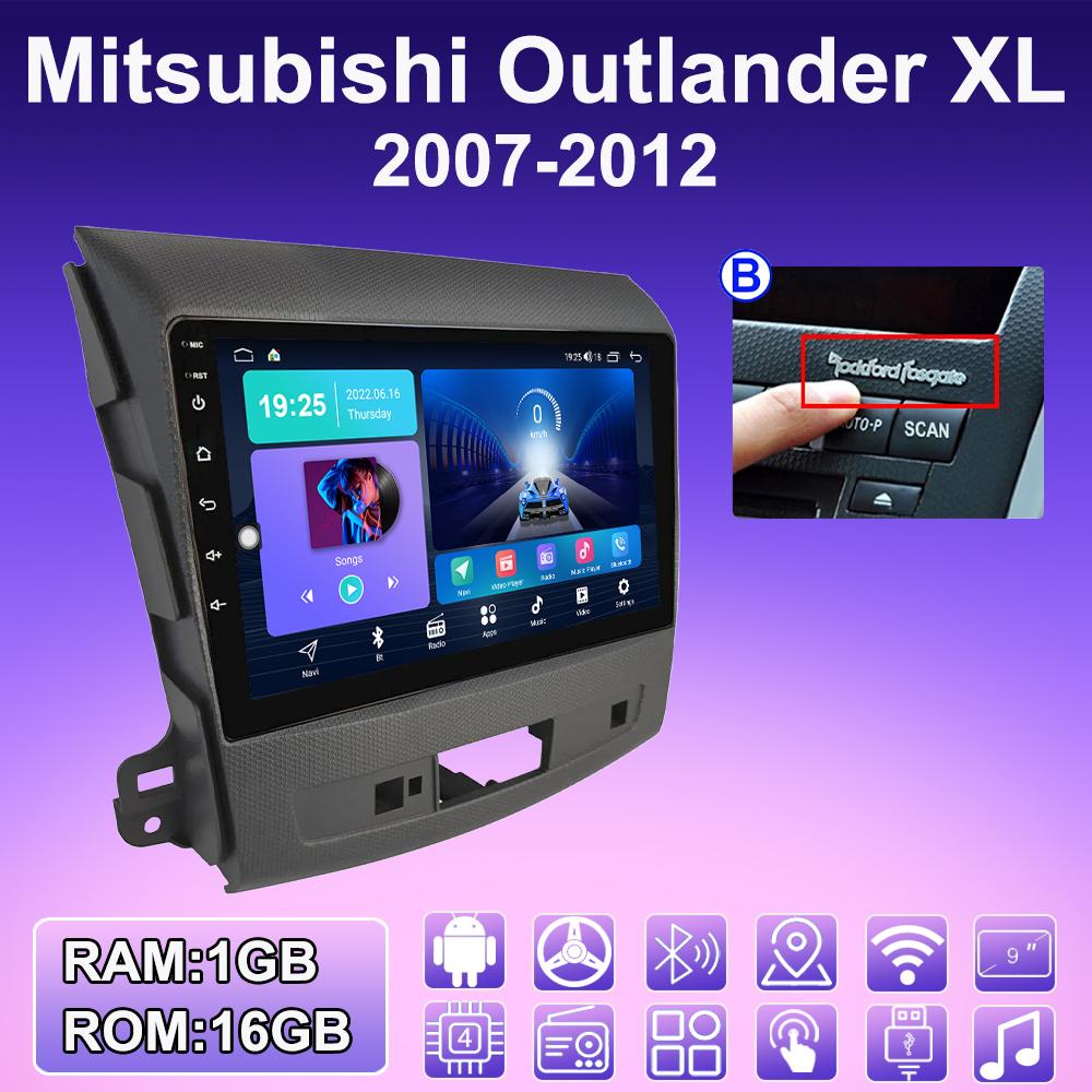 2 DIN Android Carplay автомобильное радио для Mitsubishi Outlander XL 2007-2012 мультимедийный проигрыватель головное устройство стерео GPS навигация BT WIFI 2+32 ГБ