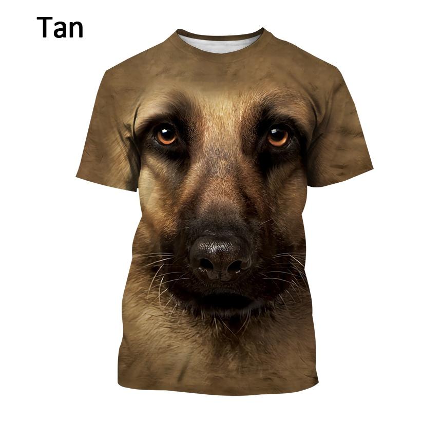 Летняя модная футболка с 3D принтом собаки и круглым вырезом, крутая забавная женская футболка с короткими рукавами, толстовка унисекс