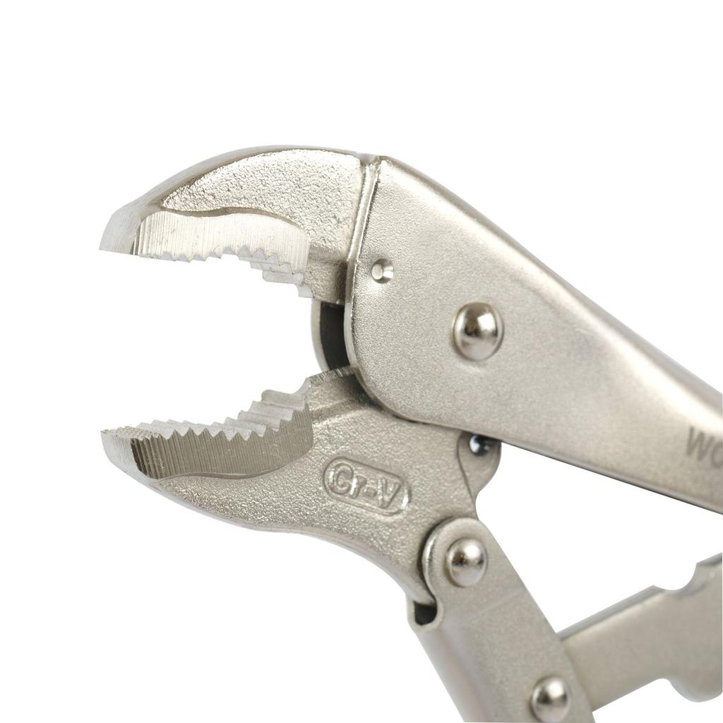 WORKPRO Locking Pliers Set with Curved Jaws and Long Nose 5-Piece