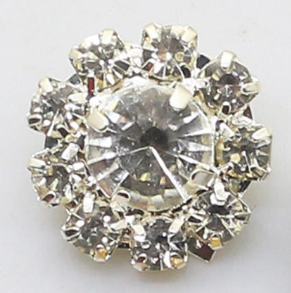 10Pcs Exquisite Small Metal Rhinestone Sewing Accessories Buttons Diy Wedding Dress Headwear Gift Box Decorative Accessorie 16MM