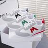 New Round Head Deep Mouth Sneakers Light Versatile Breathable Cross Lace Casual Sports White Shoes Comfort Shoes Tennis Sneaker