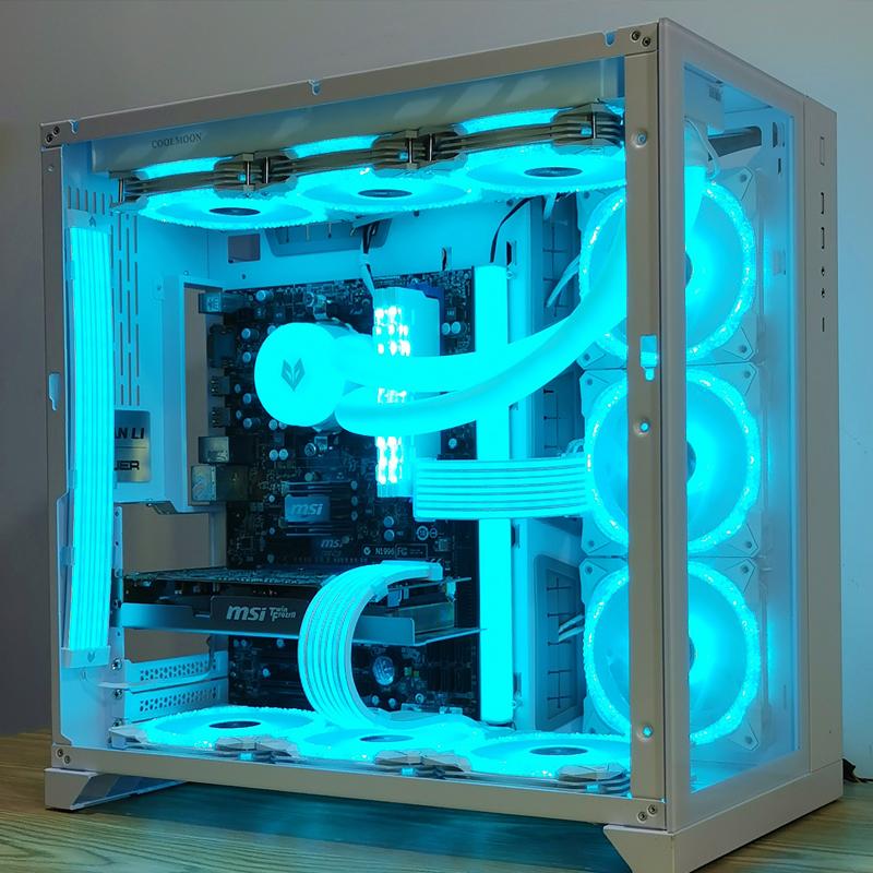 COOLMOON AOSOR Light Strip 5V ARGB Aura Sync Flexible Mounting Light Bendable Flexible LED Strip Light DIY for 24PIN Motherboard