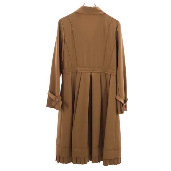 FOXEY NEW YORK тренч Сделано в Японии Коричневый Плиссированный Женский Б/У