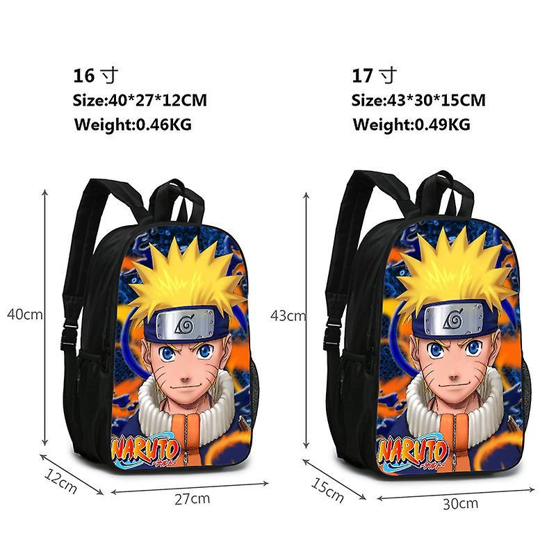 Naryuto Cartoon Game Uchinami Sasuke Anime Toy School Bag High Capacity Nylon Waterproof Travel Bag Double-sided Backpack