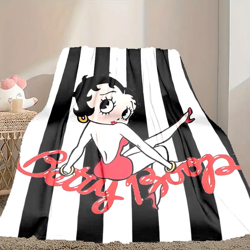 1pc Betty Boop Blanket, Cozy Printed Throw Blanket, A Heartfelt Gift for Your Family and Friends