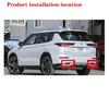 Car rear fog lights Decorative frame silver For Mitsubishi Outlander -2024