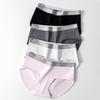 3 шт./компл. Женские хлопковые трусики Дышащее нижнее белье Трусы для девочек Мягкие трусики Сексуальные трусики со средней посадкой Женское нижнее белье M-2XL