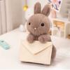 Envelope Cute Bunny Comforting Animal Plush Toy For Valentines Day Birthdays And