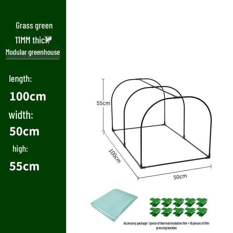 Modular Rainproof Frostproof Greenhouse for Plants and Seedlings - Insulated Small Garden Shed