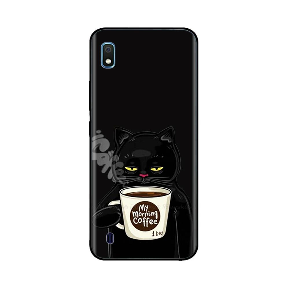 Чехол для Samsung Galaxy A10 Милый Мягкий Гладкий Жидкий Силикон Полная Защита Чехлы для Телефона Для Samsung A10 Чехол A 10 SM-A105F