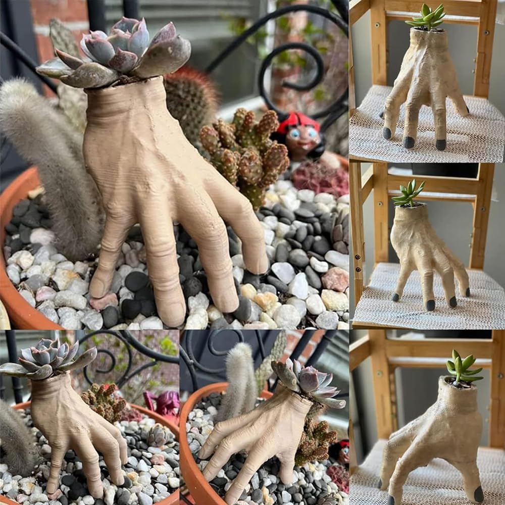 1PC Adams Family Broken Handmade Flower Pots Outdoor Gardening Supplies Outdoor Garden Patio Equipment Garden Patio Decoration