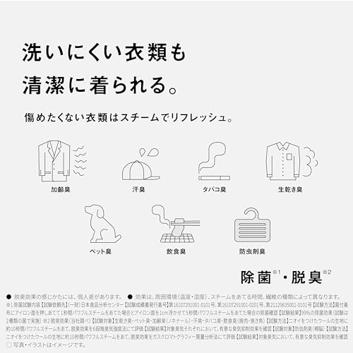 Паровой утюг Panasonic отпариватель для одежды NI-FS70A-K Calm Black 360° мощный пар 3 уровня регулировки температуры 2WAY дезодорация дезинфекция