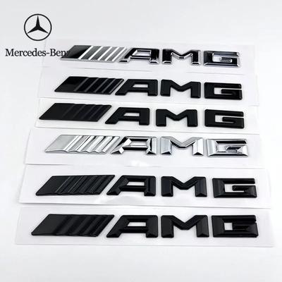C200 E300 Горячий 2026 Новый Для Benz 3D ABS Черный Логотип Значок AMG Буквы Значок Багажника Автомобиля Для Mercedes Benz W204 W205 W176 W177 W212