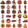 10 30 61Pcs Fire Hero Firefighter Stickers Fireman Decal Laptop Suitcase Motorcycle Car Phone Decoration Sticker Kid Classic Toy