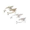 Korean Style Single Side Earrings Antique Gold Color Ear Cuff Goth Elf Ear Clip  Women