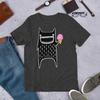 STRAIGHT CUT T-SHIRT Ice Cream Monster Shirt Folk Art Print Cat Quirky Whimsical Creepy Cute Birthday Gift Housewarming Gifts Funny Shirts