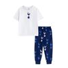 Мальчиковый комплект длинной пижамы с коротким рукавом и гербом