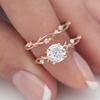 Niche Branched Zircon Ring, Marriage Proposal Diamond Ring, Women's Diamond Wedding Ring