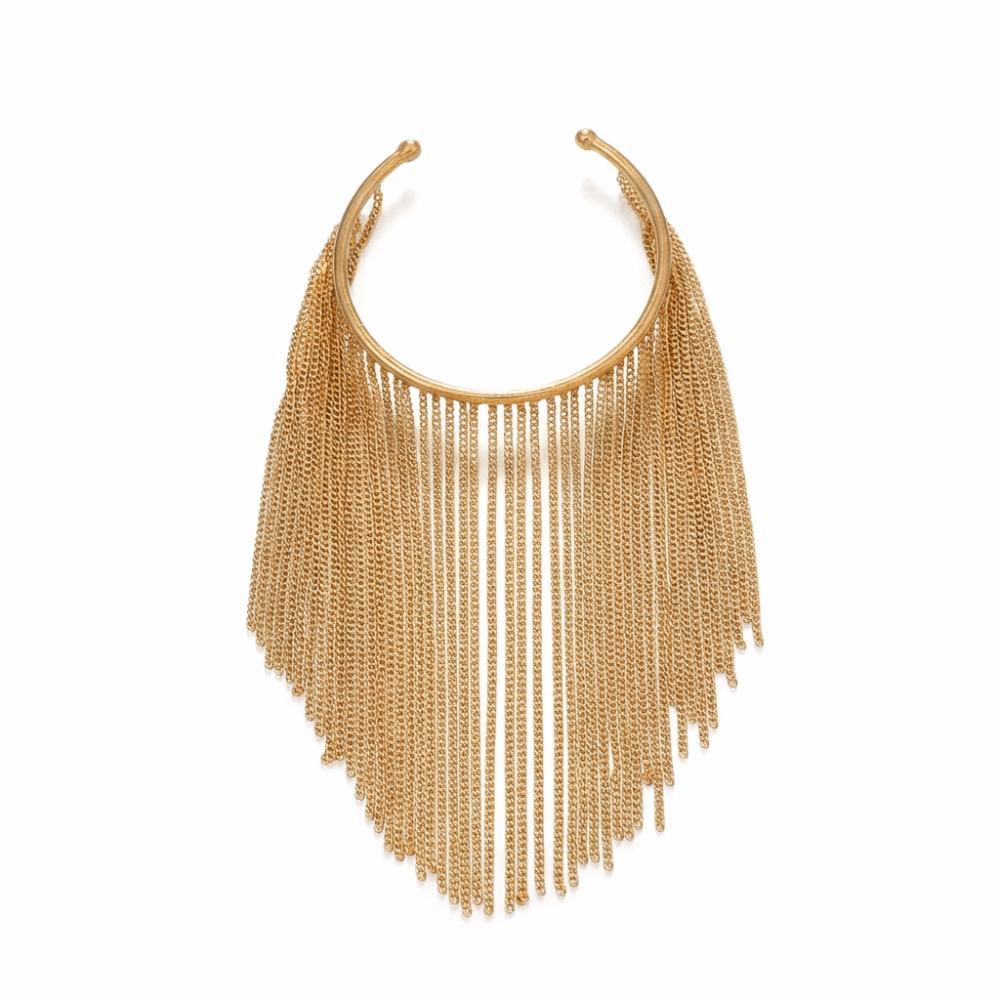 Adjustable Fringe Arm Cuff Bangle Zinc Zinc Alloy Open Upper Arm Chain Bracelet Tassels Armband  Girls