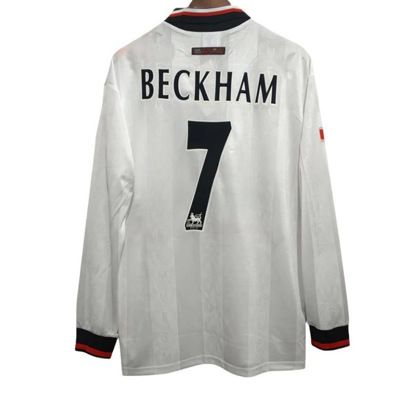 Manchester United Retro Soccer Jersey 2007-08 Champions League 7 Ronaldo 1998-99 Beckham Home/Away Short Sleeve Football Shirt