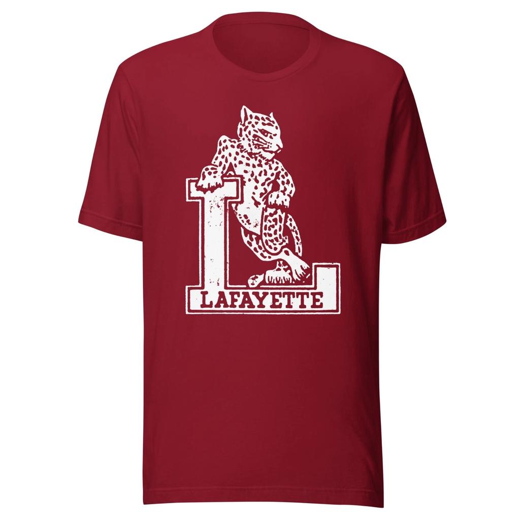 Винтажная ретро футболка Lafayette College Leopards с графическим принтом для мужчин и женщин