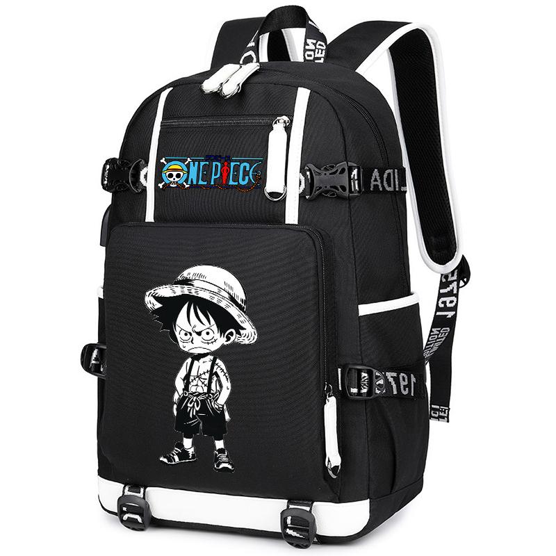 Anime One Piece High Quality Bagpack Student Supply Teenager Back To Schoolbag Girl Boy Unisex Bagpack Student Children Men Women Travel Bag Rucksack