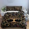 Golden Tree of Life Bedding Set Bedding set (1 duvet cover, 2 pillowcases, duvet not included)