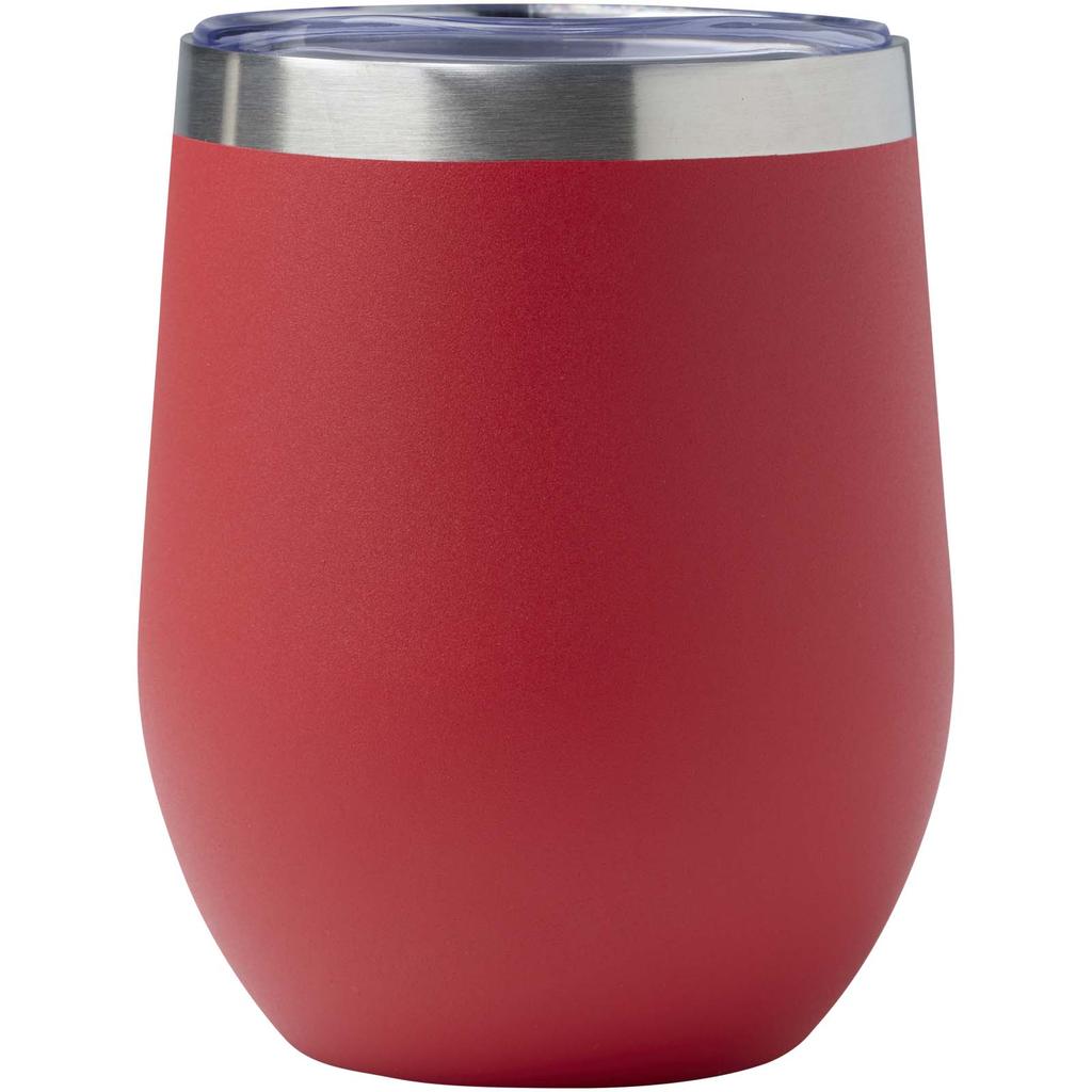 Glass "Corzo" 350 ml RCS-certified recycled stainless steel copper-insulated mug Red