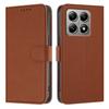 For Xiaomi 15T Leather Case Solid Color Phone Cover with Wallet