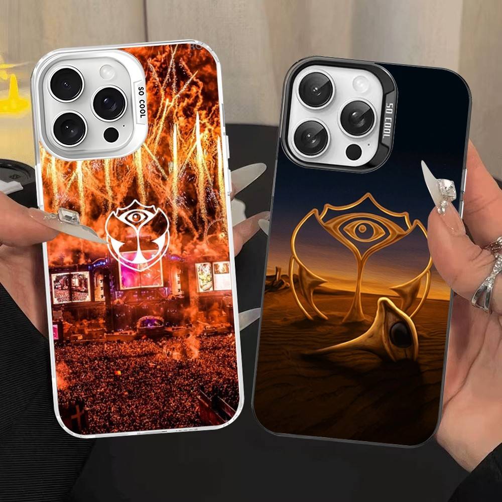 Чехол для телефона с логотипом T-tomorrowland для iPhone 16 15 14 13 12 11 Pro Max 17 Plus Цветной чехол