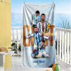 Messi Customize Your Name Beach Towel High Absorbency & Quick-Dry
