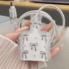 Cute 3D Clear Bowknot USB Cable Protector Cover For iPhone 18W 20W Charger Anti Scratch Protective Case Data Line Winder Kit