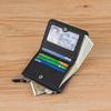 Японский стиль мода ультра тонкий короткий кошелек большой емкости женский RFID натуральный кожаный кошелек на молнии монетница кошелек для карт