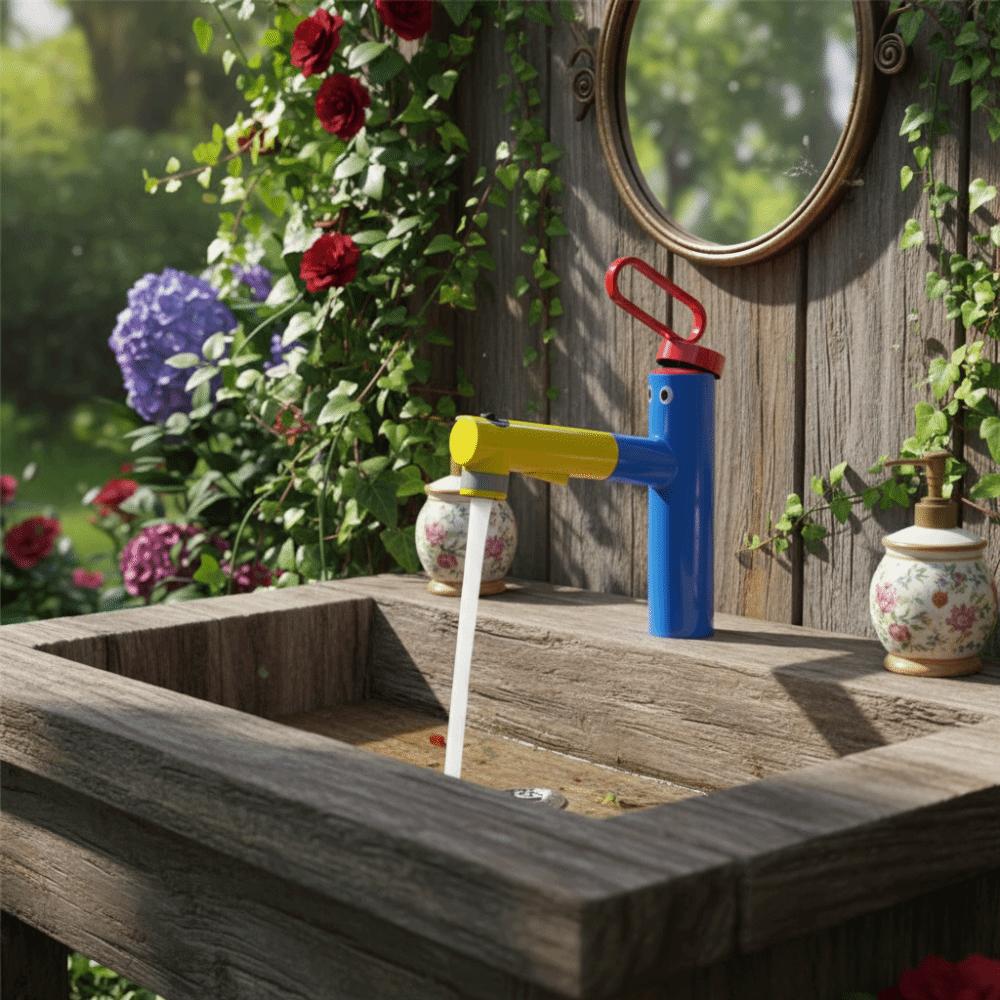 60cm Wide Range Bathroom Faucet Three Ways of Water Discharge Pull Type Faucet Household Use