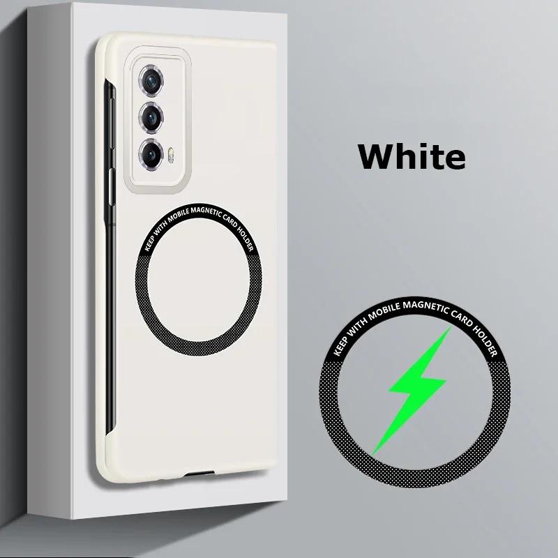 Магнитный чехол Magsafe для Honor Magic V2 Vs2 V2 V, тонкий безрамочный жесткий чехол из ПК, чехлы с беспроводной зарядкой Magic VS 2 V