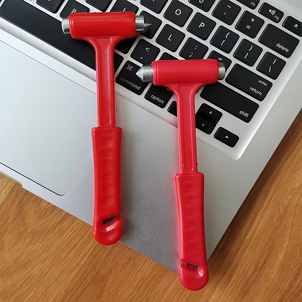 1 шт. Автомобильный молоток 2-в-1 с длинной рукояткой, прочный, многофункциональный, аварийный молоток, молоток для эвакуации, стеклобой, молоток жизни