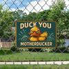 "Mother Duck" Humor Sign - 20.32x30.48cm Whimsical Metal Decor for Duck Lovers