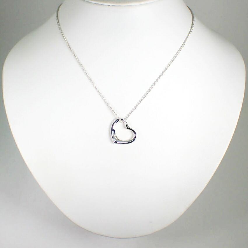 [Used] TIFFANY/Tiffany 925 open heart pendant/g468-33