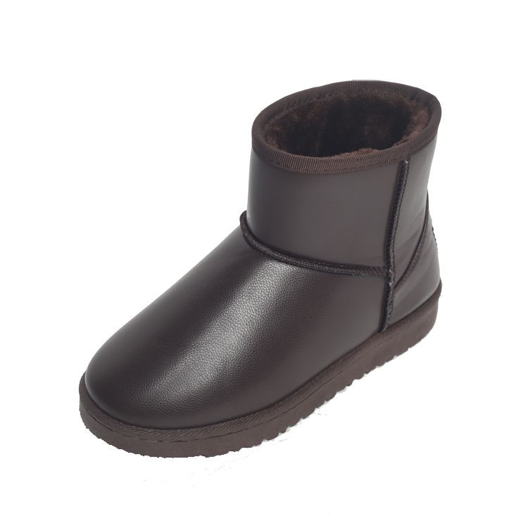 Водонепроницаемые и нескользящие 2025 новые зимние ботинки женские короткие ботинки на плоской подошве корейская версия хлопковая обувь утолщенные теплые женские ботинки студенческая обувь
