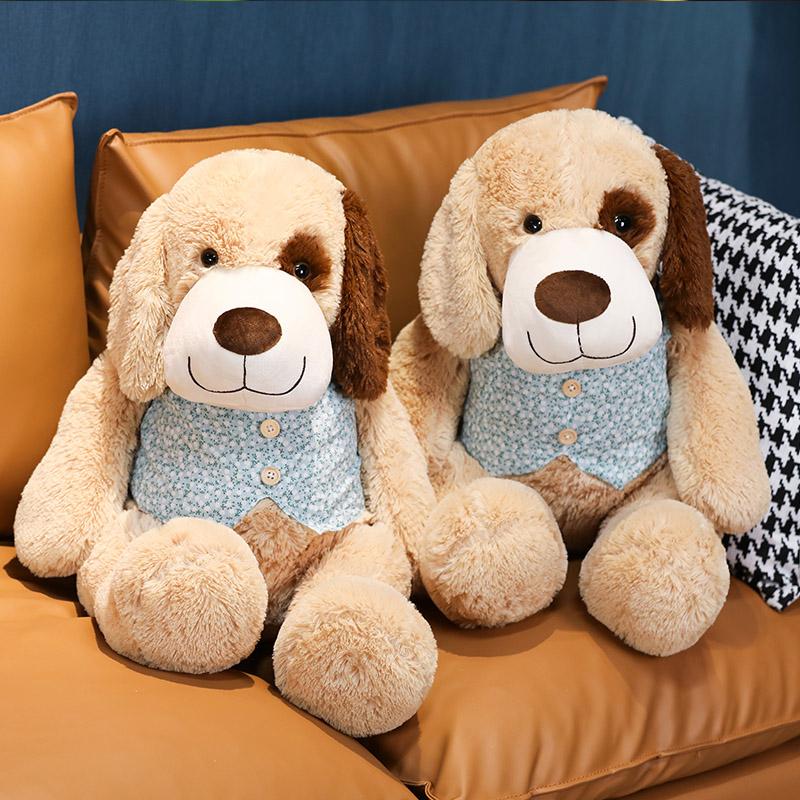 Обнимаемая милая собачка плюшевая игрушка мягкая кукла щенок для малышей детская обнимаемая подушка рождественский подарок для девочки