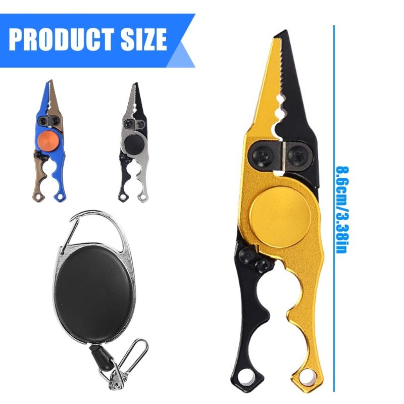 Зажимы для рыбы Захват для рыбы Рыболовные Контроллеры для рыбы Инструмент-плоскогубцы Захват для рыбы Съемник крючков Складные плоскогубцы для рыбалки