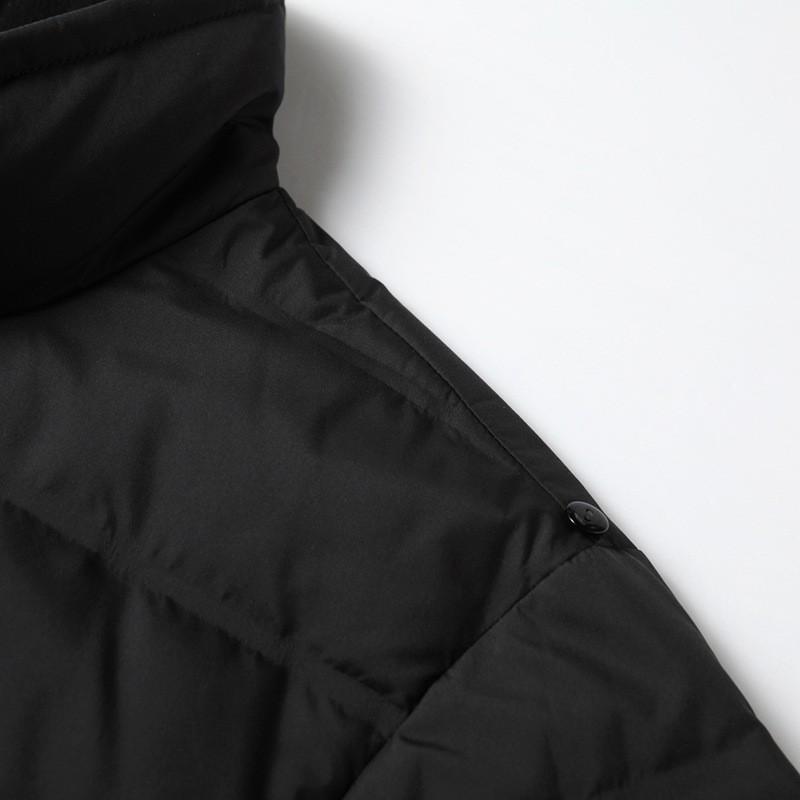 Mens Lightweight Down Jacket With 90% White Duck Stand Collar Windproof Warm Winter Coat Business Casual Wear