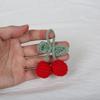 Стильный вязаный брелок-вишенка, ручной работы, плюшевый подвеска-фрукт для женского кошелька, многофункциональный аксессуар для рюкзака
