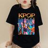 Аниме KPop Охотники на демонов Huntr_x Футболки Детские Мальчики Девочки Летние Повседневные С коротким рукавом Топы Мультяшные KPop Охотники на демонов Футболка